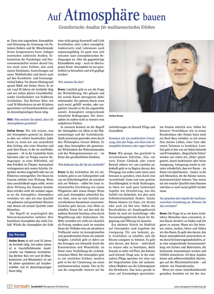 M&K - Bauen und Einrichten 7|8 2021 - Stefan Drees im Interview